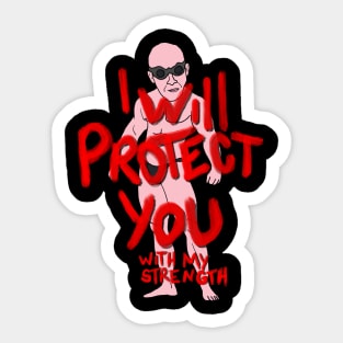 the great protector. Sticker